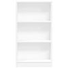 vidaXL Bookcase White Engineered Wood 23.6x9.4x42.9 in Bookcase