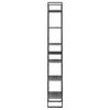 vidaXL Storage Shelf Grey Solid pine wood, Metal Extra Tall