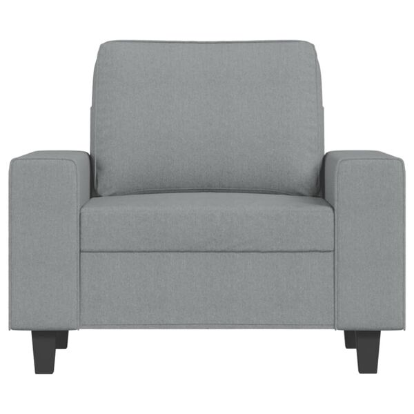 vidaXL Sofa Chair Light Grey Fabric (100% polyester), metal, textilene