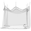 vidaXL Mosquito Net for Outdoor 220 Mesh Black 118.1x118.1x98.4"