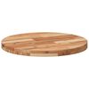 vidaXL Table Top Natural Solid acacia wood 23.6 in diameter Durable