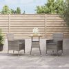vidaXL Garden Bistro Set Grey