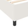 vidaXL Platform Bed Frame Cream 55.12 x 74.80 in Fabric