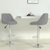 vidaXL Bar Stool Set of 2 Light grey