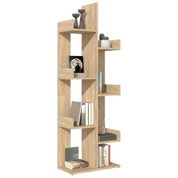 vidaXL Book Cabinet Sonoma Oak Engineered wood Medium Book Cabinet
