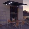 vidaXL Retractable Awning Anthracite, Gray
