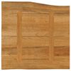 vidaXL Table Top 23.6"x23.6"x1.5" Live Edge Solid Wood Mango