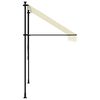vidaXL Retractable Awning Cream and Anthracite
