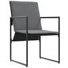 vidaXL Garden Chairs 4 pcs Black and anthracite 50.5 x 59 x 81.5 cm