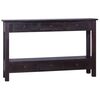 vidaXL Console Table Light Black Coffee Solid Mahogany Wood Medium