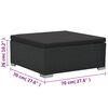 vidaXL Sofa Set Black PE rattan Large Modular Garden Lounge Set