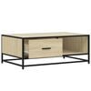 vidaXL Coffee Table Sonoma Oak Engineered wood, metal Compact