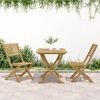 vidaXL Garden Chair Set of 2 Light wood Solid Acacia wood Standard