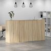 vidaXL Reception Desk Sonoma oak Engineered wood Large Reception Desk