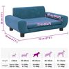 vidaXL Dog Bed Blue 70x45 x 13.0 " Velvet