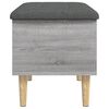 vidaXL Storage Bench Grey Sonoma Engineered Wood Medium Storage Bench