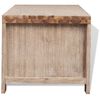 vidaXL TV Cabinet Brushed Acacia Solid Acacia Wood 55.1 in TV Cabinet