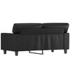 vidaXL 2-seater Sofa Black Faux leather 2-Seater Durable 2-Seater Sofa