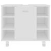 vidaXL Bathroom Cabinet White Engineered wood 23.6 x 12.6 x 21.1 in