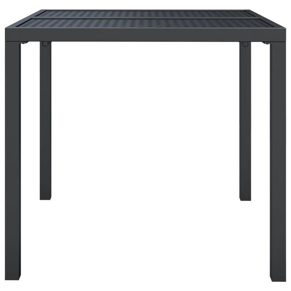 vidaXL Garden Table Anthracite Steel (e-coating and powder coating) Medium