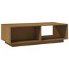 vidaXL Coffee Table Honey Brown Solid Pinewood Medium Rectangular