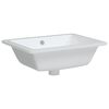 vidaXL Bathroom Sink White 18.3x13.8x7.1" Rectangular Ceramic