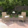 vidaXL Garden Dining Set Beige