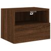 vidaXL TV Wall Cabinet Brown oak Engineered wood Compact TV Wall Cabinet