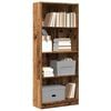 vidaXL Bookcase Old wood Engineered wood 23.6 x 9.4 x 56.3 in Bookcase