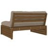 vidaXL Middle Sofa Honey brown, Taupe
