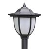 vidaXL Garden Lamp Set of 4 Black, Cool White Tough plastic, PP material