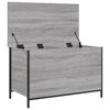 vidaXL Storage Bench Grey Sonoma Engineered wood, Metal Medium