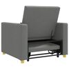vidaXL Pull out Sofa Bed Single Dark grey 35.43 x 64.96 x 34.25 in