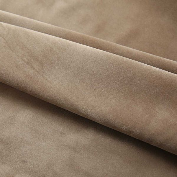 vidaXL Blackout Curtain with Hooks Velvet Beige 114.2x96.5"