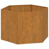 vidaXL Planter Rusty Corten steel Medium Decorative Inlays Planter