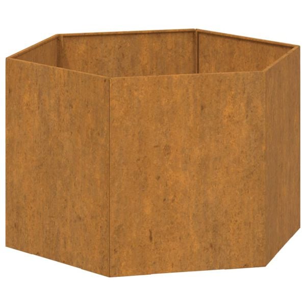 vidaXL Planter Rusty Corten steel Medium Decorative Inlays Planter
