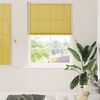 vidaXL Roller Blind with Curtains Yellow 43.31 x 62.99 in Bamboo