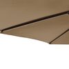 vidaXL Garden Parasol Taupe Polyester, Steel 88.6 x 88.6 x 83.5 in