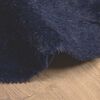 vidaXL Shaggy Rug Navy 100% Polyester 94.5 x 94.5 in Foldable Rug