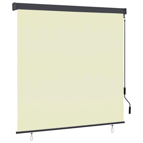 vidaXL Roller Shade Cream Polyester, Aluminum, Steel 63.0 x 98.4 in