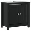 vidaXL Bathroom Furniture Set Black