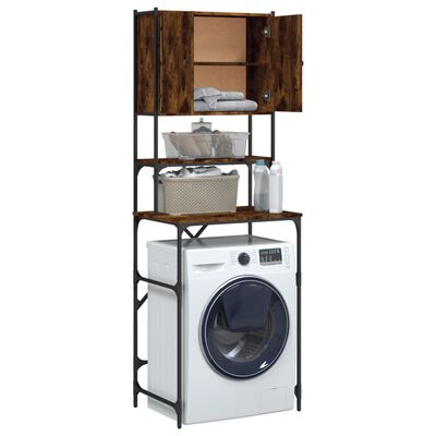 vidaXL Washing Machine Cabinet Smoked Oak 26.8"x19.1"x76.4"