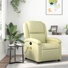 vidaXL Massage Recliner Chair Cream Real leather, metal, plywood Standard