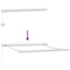 vidaXL Retractable Awning Red and black 137.80 x 98.43 in