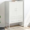 vidaXL Highboard White Cold-rolled steel Medium Highboard Rectangular
