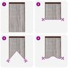 vidaXL String Curtains 2 pcs 39.4x98.4" Brown