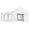 vidaXL Gazebo with Roof White 21.9'x13.4'x10.6' Polyethylene