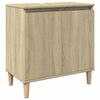 vidaXL Bathroom Furniture Set Sonoma Oak Engineered wood Compact