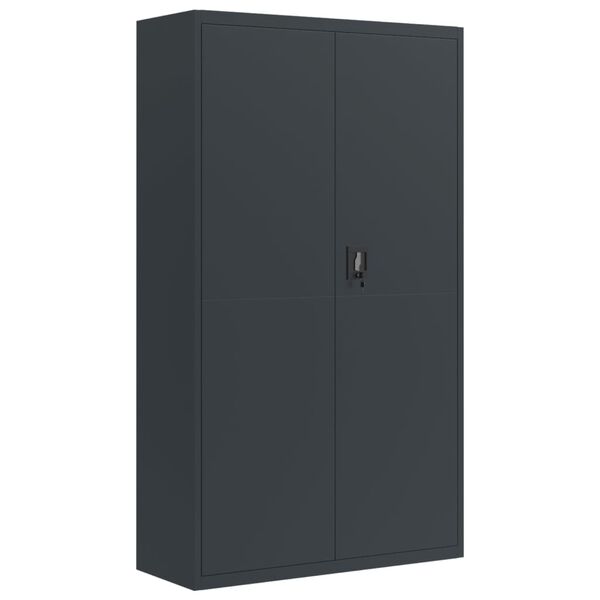 vidaXL File Cabinet Anthracite Powder-coated steel Large File Cabinet