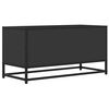 vidaXL TV Cabinet Black Engineered wood Medium TV Cabinet Rectangular